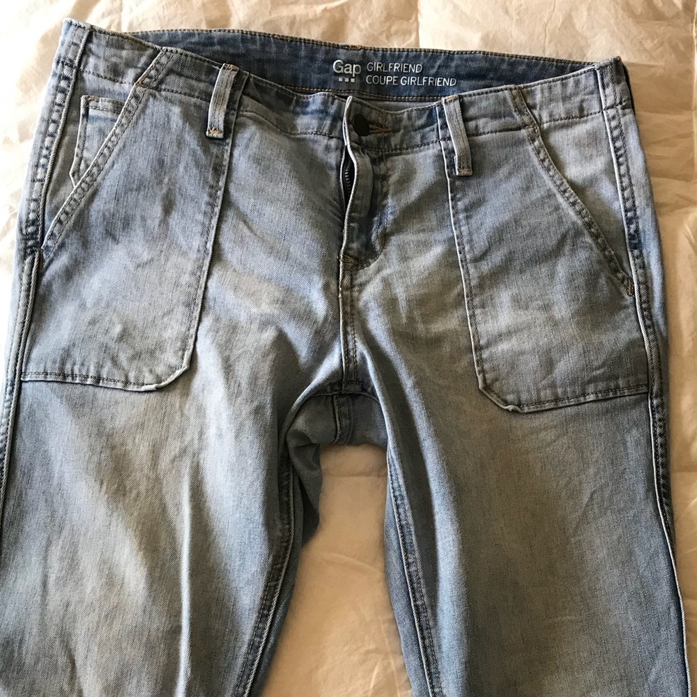 GAP girlfriend light colored jeans